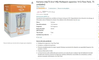 Jaboncitos de 14 gr Flow Packx75ud por 11,26€