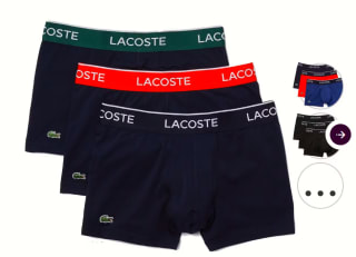 Lacoste Heren Boxershorts 3-pack voor €14,95 bij ibood