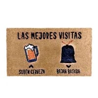 2ud Felpudos Base Goma Antideslizante Material Fibra de Coco 100% Natural por 10,08€