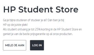 Hp store kortingscode voor 10% extra korting op geselecteerde items tot 25% korting