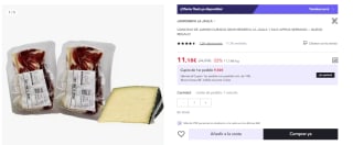 Lonchas de Jamon Curado Gran Reserva La Jaula 1 kg + Queso de Regalo por 11.18€ (Cuenta Nueva 6.98€)