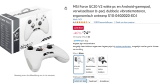 MSI Force GC20 V2 Gaming Controller - Gamepad voor €24,99 bij Amazon