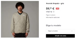 Chaqueta para Hombre The North Face Ampato por 59.99€