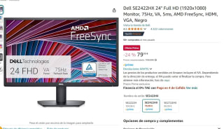 Monitor 24" Dell SE2422HX Full HD por 79,99€