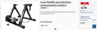 “Leroc” Rodillo para bicicleta entrenamiento estático con sistema de minimización de ruido. por 32.99€