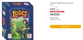 Juego de Cartas Loser por 5.97€