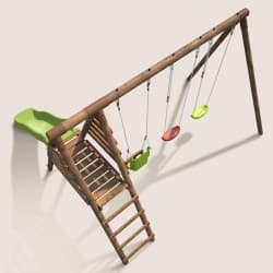Station en bois traité et toboggan Ankara à 339€