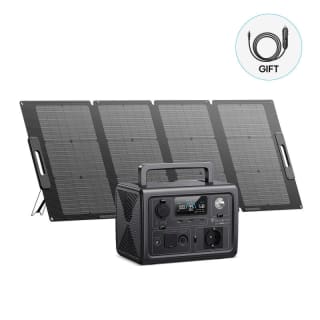 Kit Generador Solar Portátil BLUETTI EB3A +PV120S 268Wh/600W para Camping por 508€