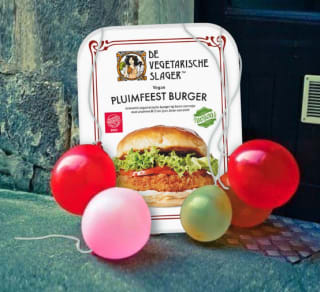 Gratis De Vegetarische Slager Pluimfeest Burgers op diverse stations in Nederland