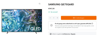 Samsung QLED 4K 75Q68D (2024) voor €947 bij Artelectronics