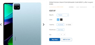 Xiaomi Mi Pad 6 Tablet 8GB+256GB voor €260 met de code bij Purchion