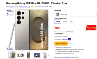 Samsung Galaxy S25 Ultra voor €799 bij Bol