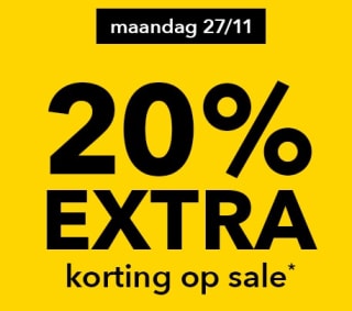 20% extra kassakorting op de sale bij Scapino