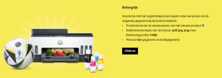 Tot €50 cashback op geselecteerde HP Smart Tank printers