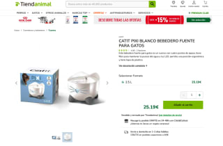 Fuente para gatos Pixi a tan solo 25,19€