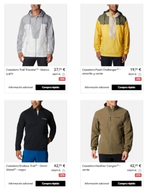 Recopilación de Chaquetas Columbia desde 19.99€ en Privalia