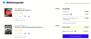 2 stuks 4K UHD Blu-ray films voor €30 bij Bol.com