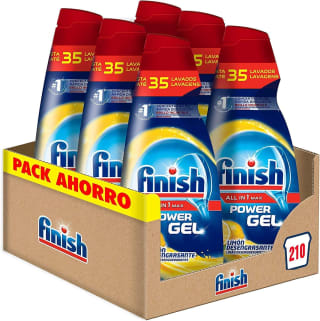Finish Gel para Lavavajillas All in One Max Pack 6x35 lavados, por solo 12,60€