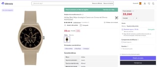 Reloj Mujer Analogico Cuarzo con Correa de Silicona AOST22565 marca Adidas por 32,26€