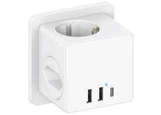 Ladron Enchufes con USB C Septseven Triple Multiple con 3 USB 6 en 1 por solo 11,99€