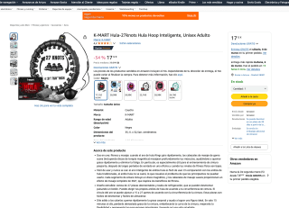 Hula Hoop Inteligente Unisex Adulto K-MART por solo 17,12€