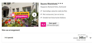 Tot 40% korting op hotels en vakantieparken tijdens de Last-minute Prijspakkers Hotels bij Voordeeluitjes