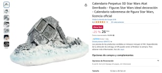 Calendario Perpetuo 3D Star Wars Atat Derribado por 26,19€
