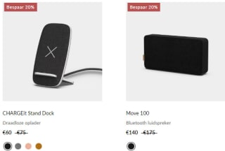 20% korting op alles bij Sackit