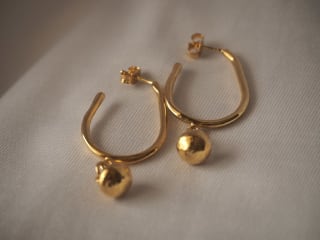 25% de descuento en estos pendientes de plata bañados en oro artesanales a 43,50€