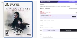 Juego PS5 A Plague Tale: Innocence por 19.13€ (Cuenta Nueva 11.48€)