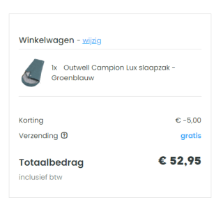 €5 korting bij besteding vanaf €50 bij Toppy