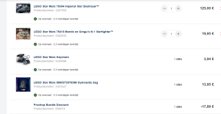 Gratis Lego sleutelhanger & rugzak bij aankoop van 2 Star Wars producten tot 25% korting bij Proshop