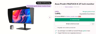 ASUS ProArt PA27UCX-K Zwart voor €1499 bij CameraNU