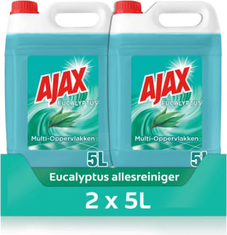 2x Ajax Allesreiniger Eucalyptus 5000 ml voor €9,29 bij Bol.com
