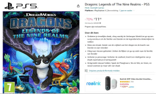 Dragons: Legends of The Nine Realms voor €11,99 bij Amazon