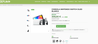 Nintendo Switch OLED blanca por solo 309€