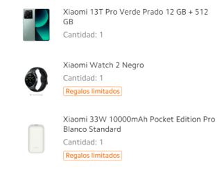 Xiaomi 13T Pro 12GB 512GB + Xiaomi Watch 2 + Xiaomi 33W por 479,99€
