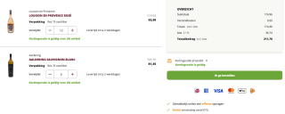 -20% korting op alle wijn bij hanos shop