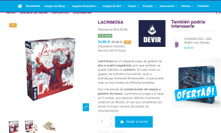 Juegos de mesa LACRIMOSA por 34,98€