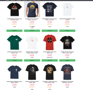 2 camisetas con licencia por 22€ y portes gratis