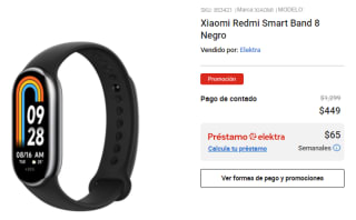 Xiaomi Redmi Smart Band 8 por $449 en Elektra