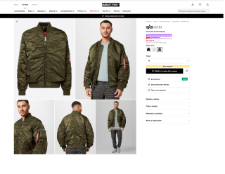 Alpha Industries MA-1 Puckered por solo 84,50€