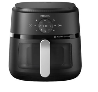 Freidora de aire – Philips Airfryer NA231/00, Con ventana, 6.2 L, 1700W, Tecnología Exclusiva RApidAir, por 89€