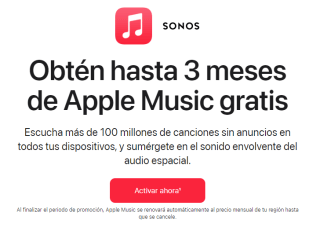 Hasta 3 Meses Gratis de Apple Music