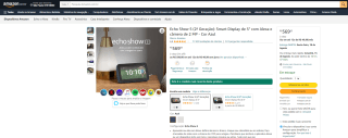 Smart Display da Amazon, modelo Echo Show 5 de 2ª Geração - R$ 569,05