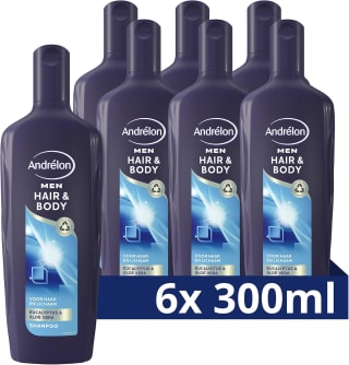 Andrélon Classic 2 in 1 Hair & Body 6 x 300ml voor €8,66 bij Amazon