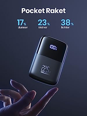 INIU Power Bank, 22,5 W snel opladen 10000 mAh batterij voor €10,61 bij Amazon