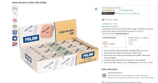 Caja de 30 goma Milan nata 430 por sólo 4,21€
