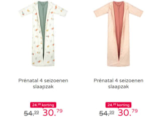 Prénatal 4 seizoenen slaapzak van biologisch katoen voor €31,79