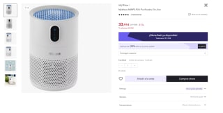 Purificador de Aire marca My wave por tan sólo 27,13€